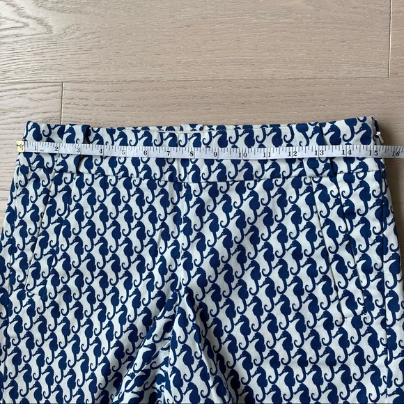 J.Crew Women Shorts Blue Seahorse Patterned - Picture 8 of 10